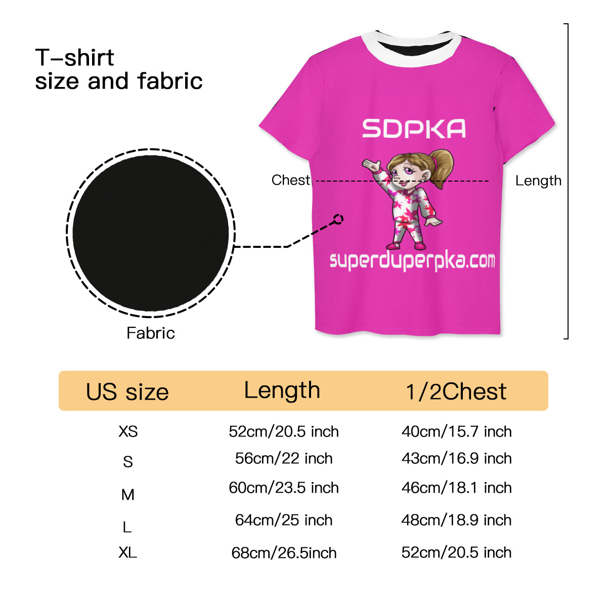 SDPKA ADA T HOT PINK
