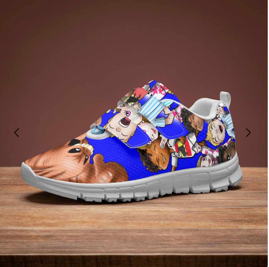 672. SDPKA KIDS Lightweight Velcro Sneakers (PINK)