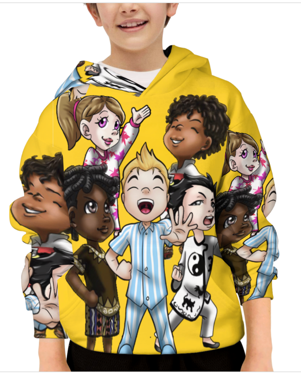 SDPKA KIDS GANGIN' IT HOODIE RED