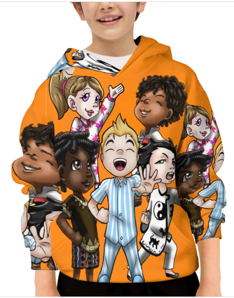 SDPKA KIDS GANGIN' IT HOODIE RED