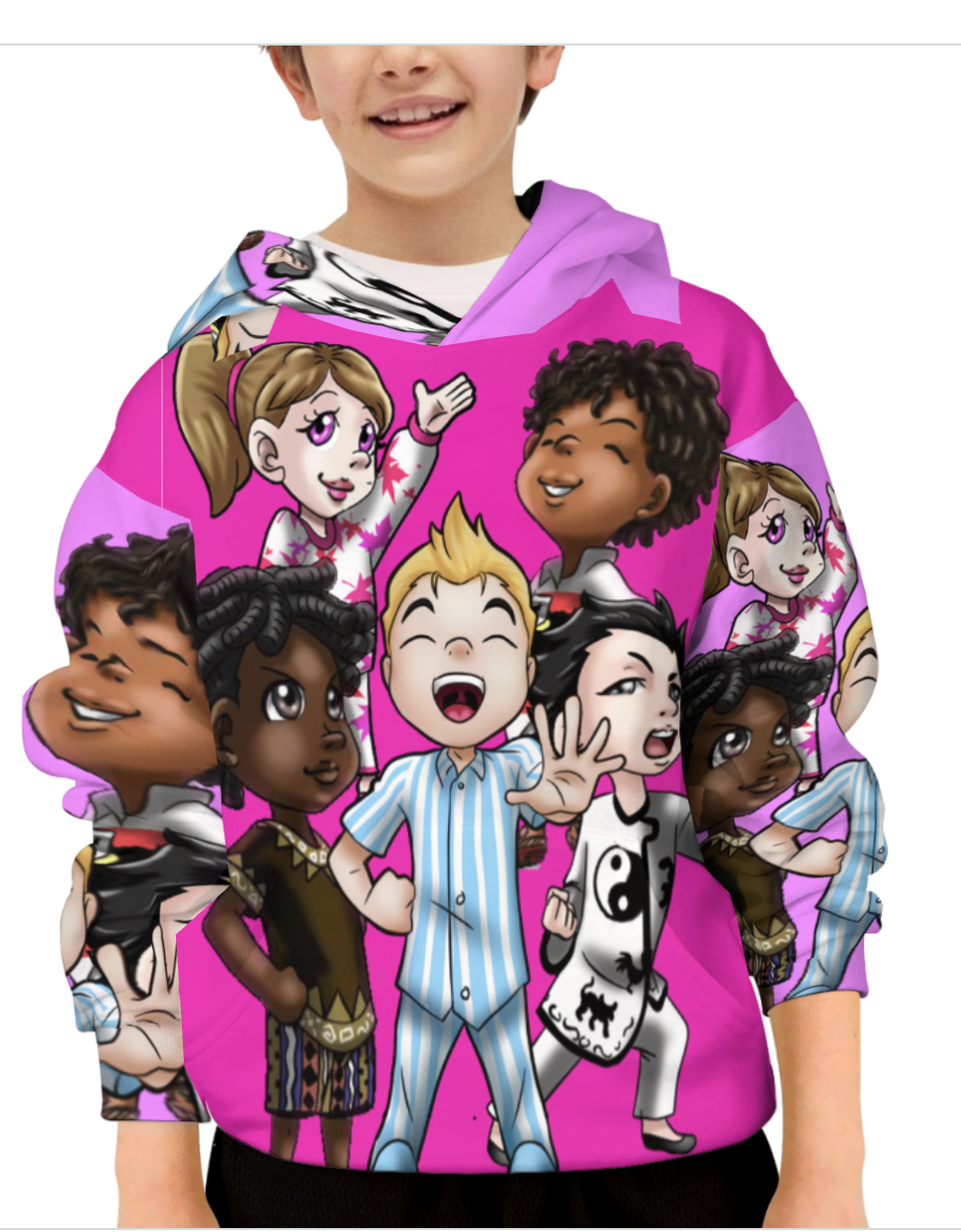 SDPKA KIDS GANGIN' IT HOODIE RED