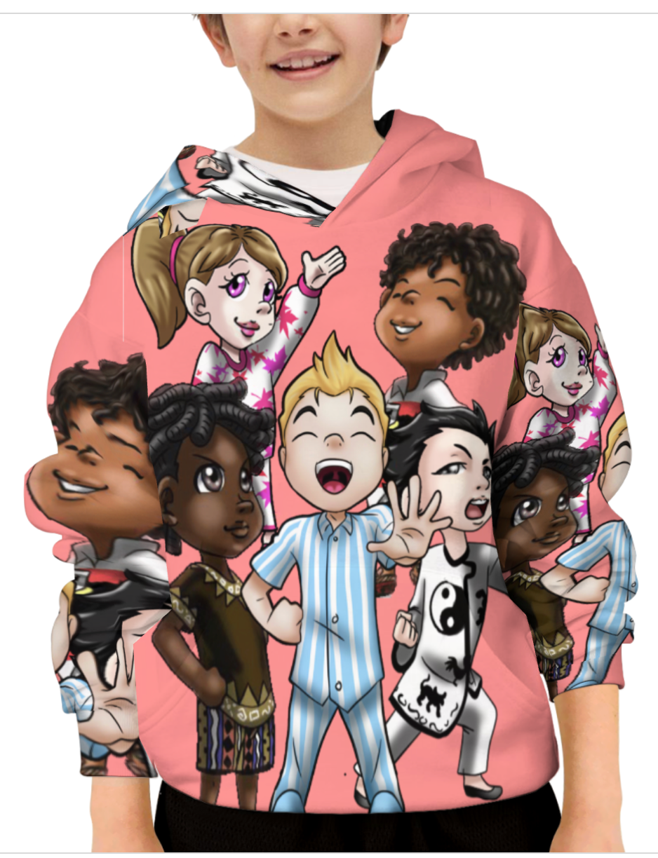 SDPKA KIDS GANGIN' IT HOODIE RED