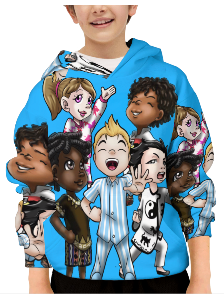 SDPKA KIDS GANGIN' IT HOODIE RED