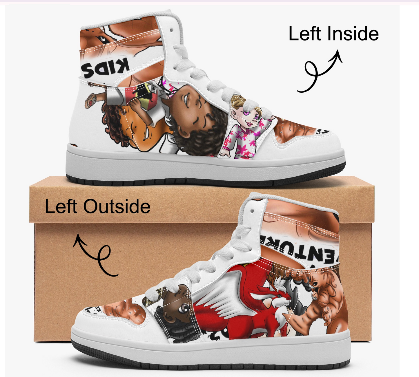 669. SDPKA KIDS AJ HIGH TOPS RED