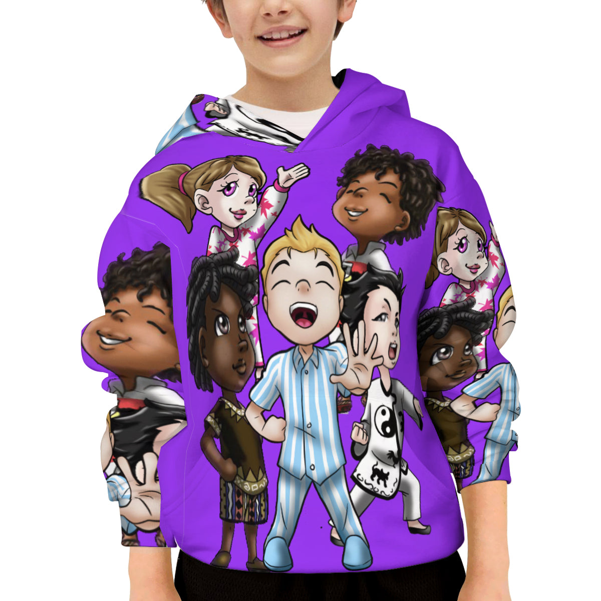SDPKA KIDS GANGIN' IT HOODIE PURPLE