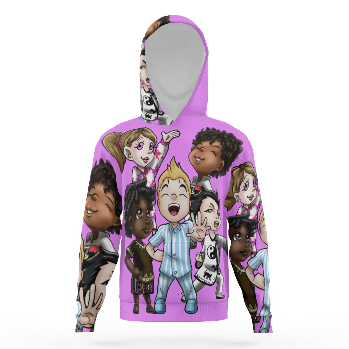 SDPKA KIDS GANGIN' IT HOODIE  LT PINK