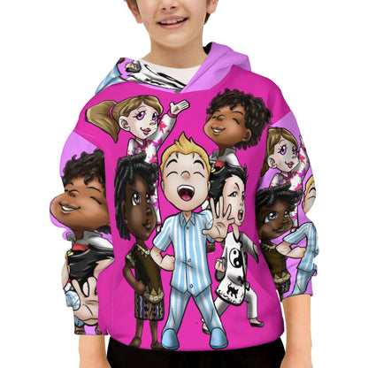 SDPKA KIDS GANGIN' IT HOODIE HOT PINK