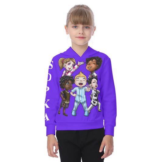 Kid's Heavy Fleece Hoodie PURPLE