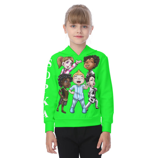 Kid's Heavy Fleece Hoodie LIME