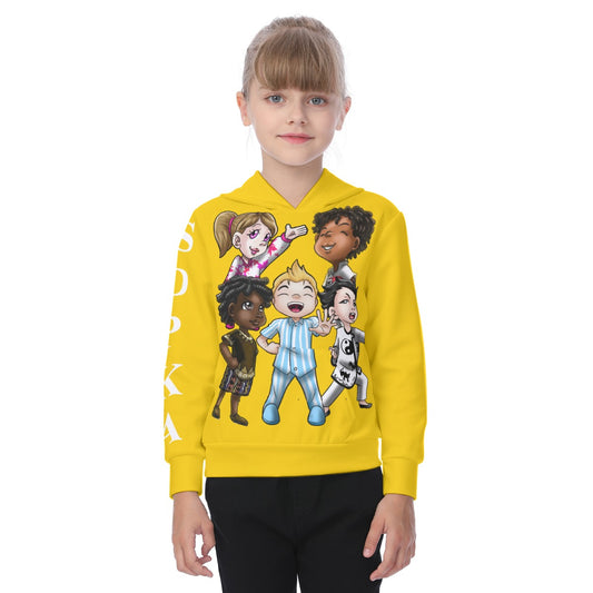 Kid's Heavy Fleece Hoodie YELLOW