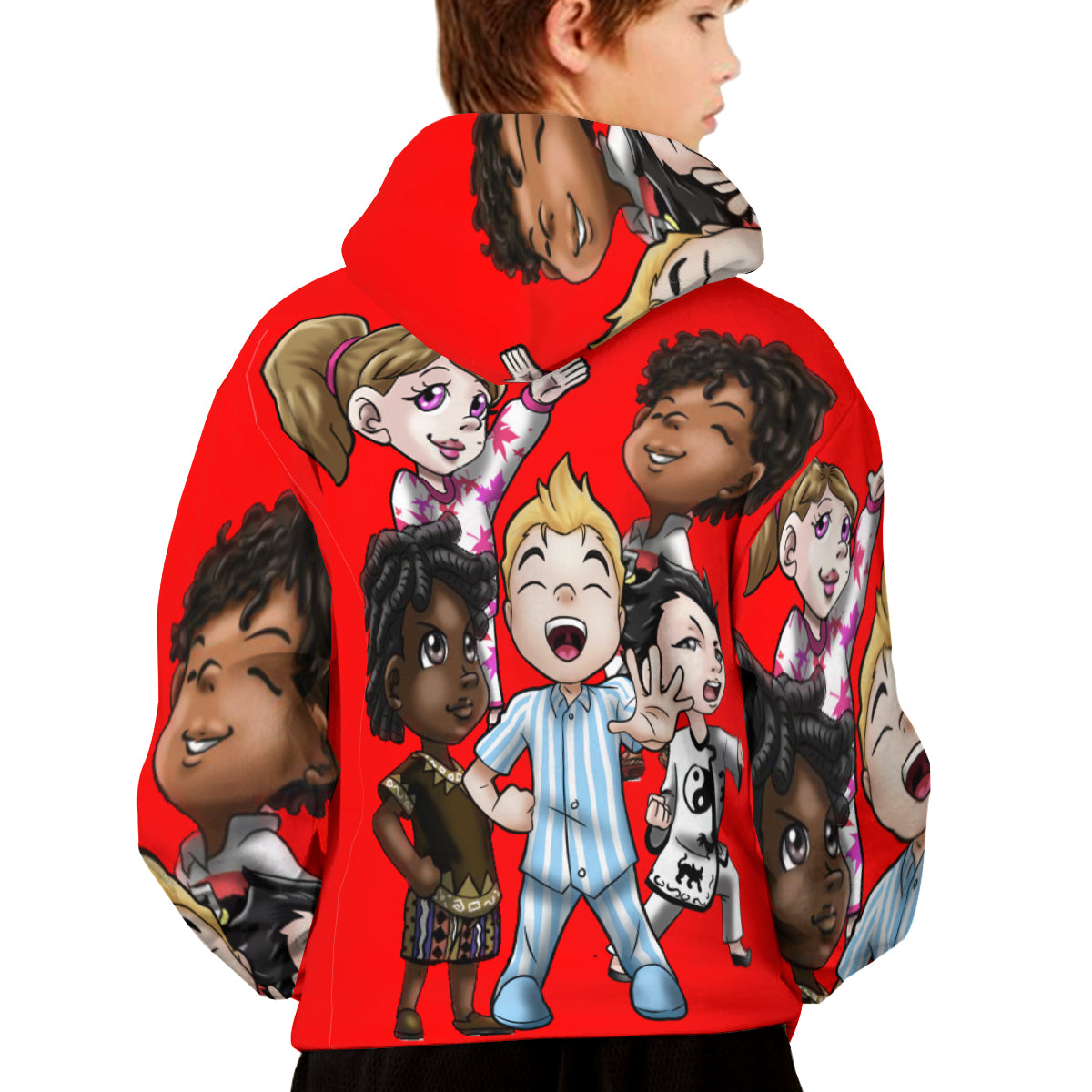 SDPKA  KIDS GANGIN' IT HOODIE RED