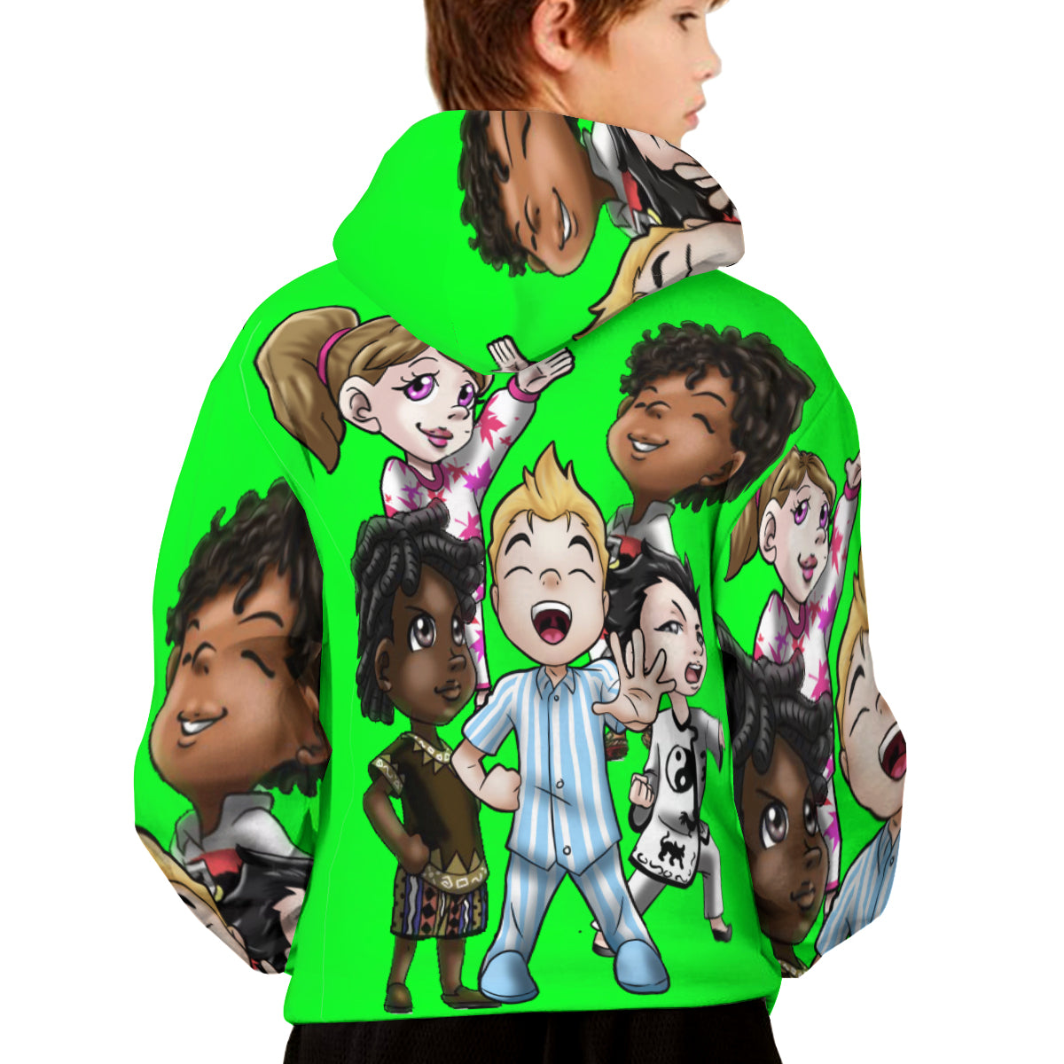 SDPKA KIDS GANGIN' IT HOODIE LIME