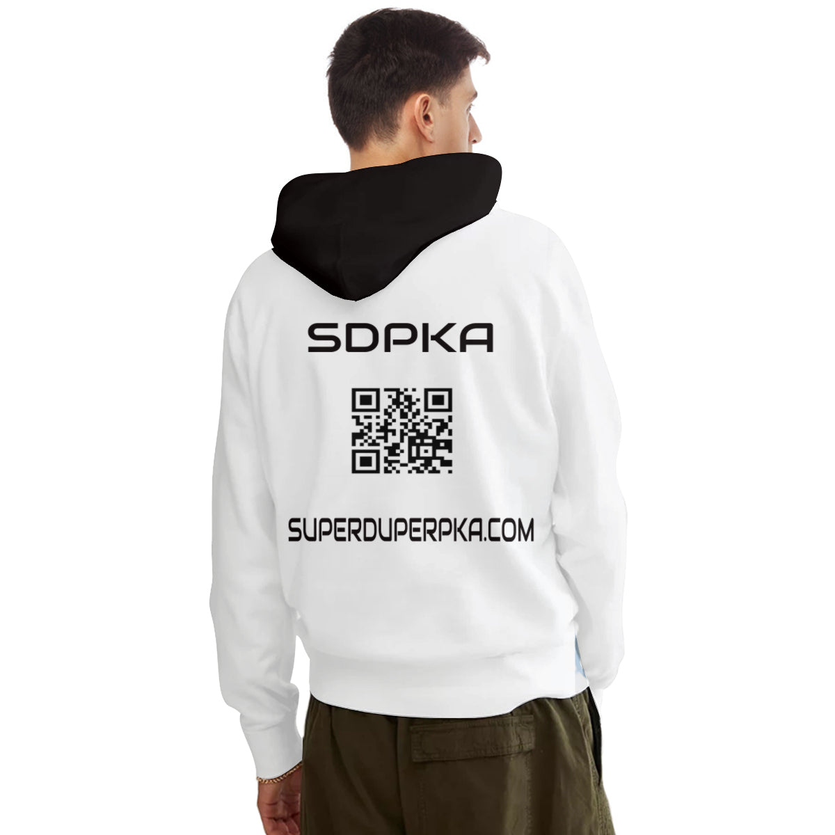 SDPKA B & W ADULT COTTON UNISEX HOODIE