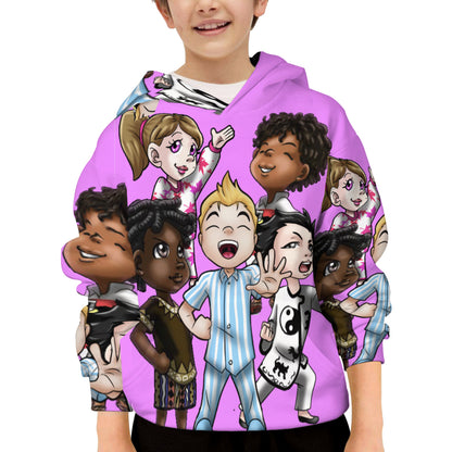 SDPKA KIDS GANGIN' IT HOODIE LT PINK