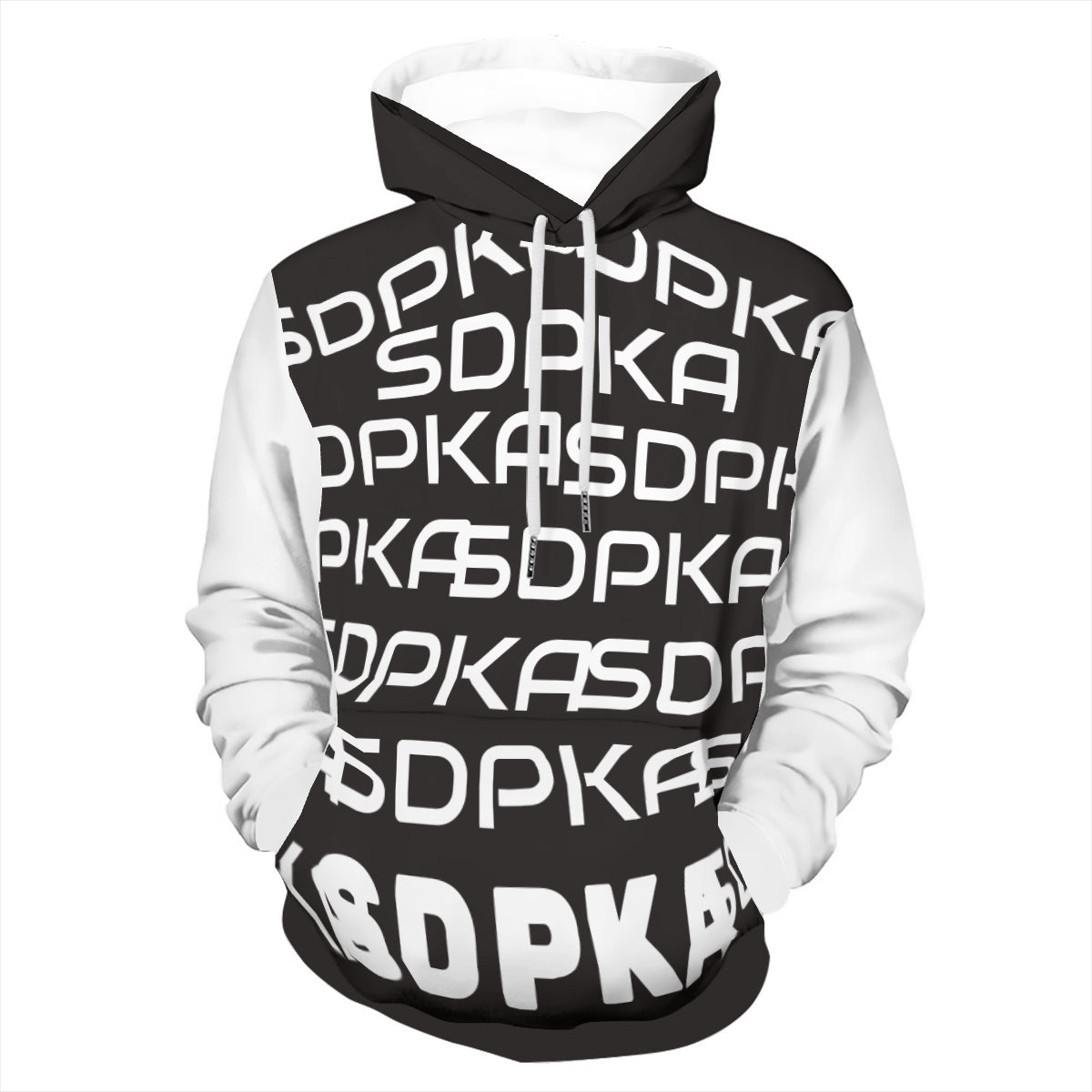 SDPKA B & W ADULT COTTON UNISEX HOODIE