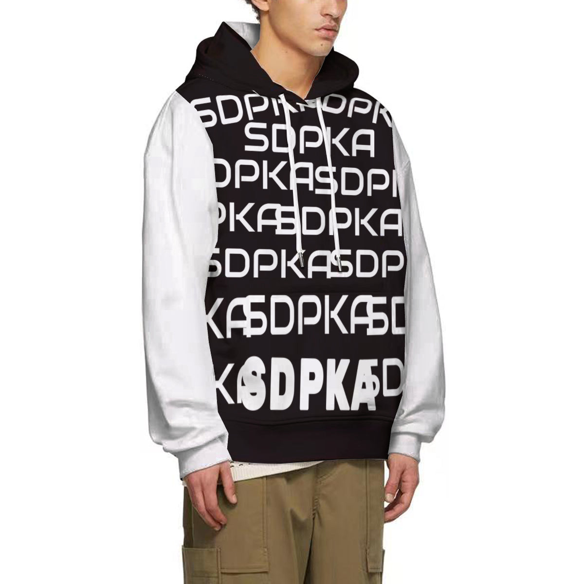 SDPKA B & W ADULT COTTON UNISEX HOODIE