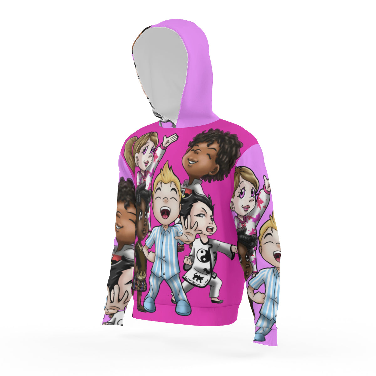 SDPKA KIDS GANGIN' IT HOODIE HOT PINK