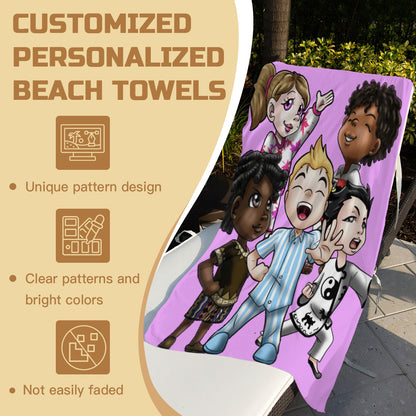 SDPKA BEACH TOWEL PINK