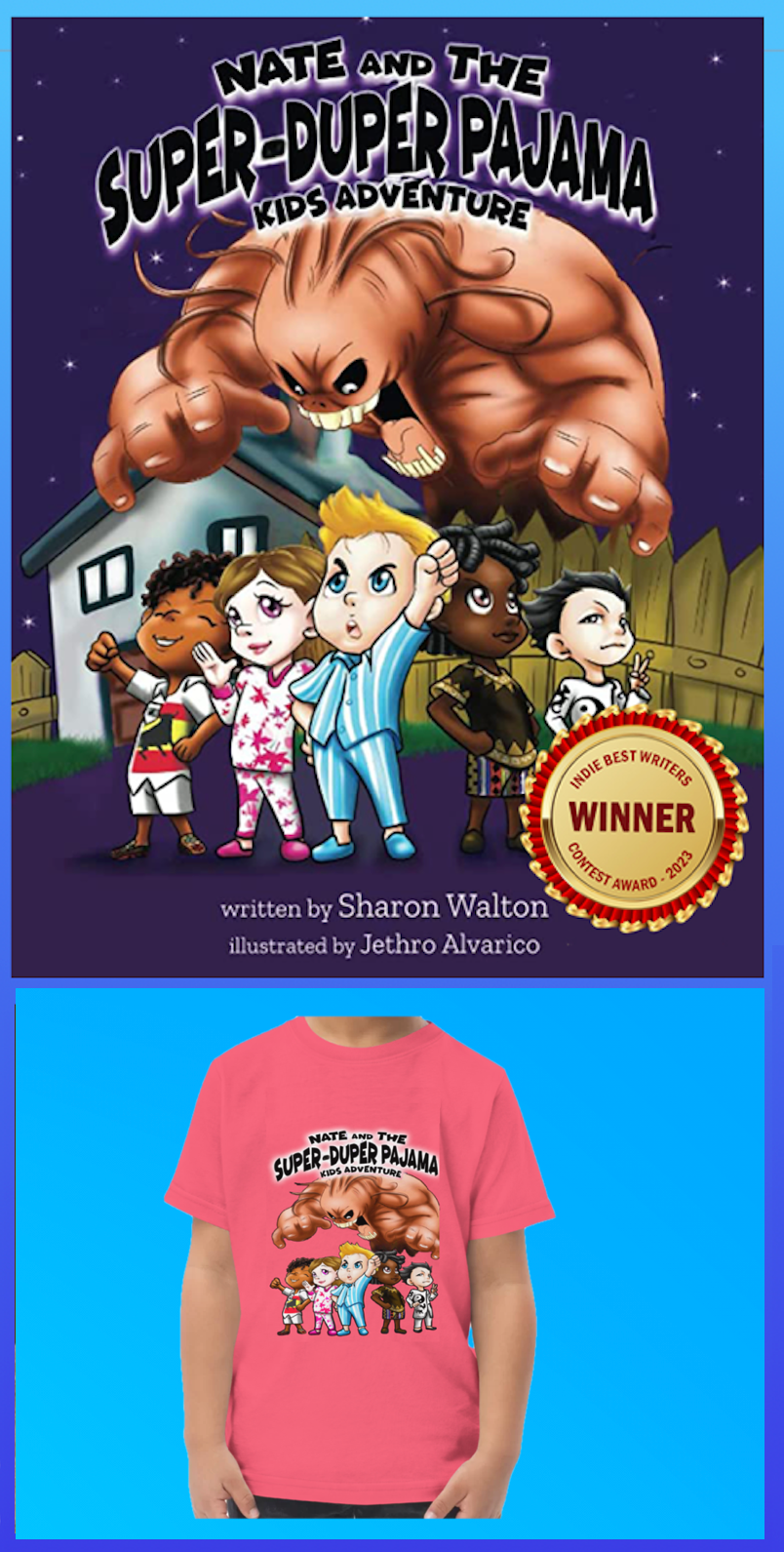 BOOK & KIDS T SHIRT BUNDLE
