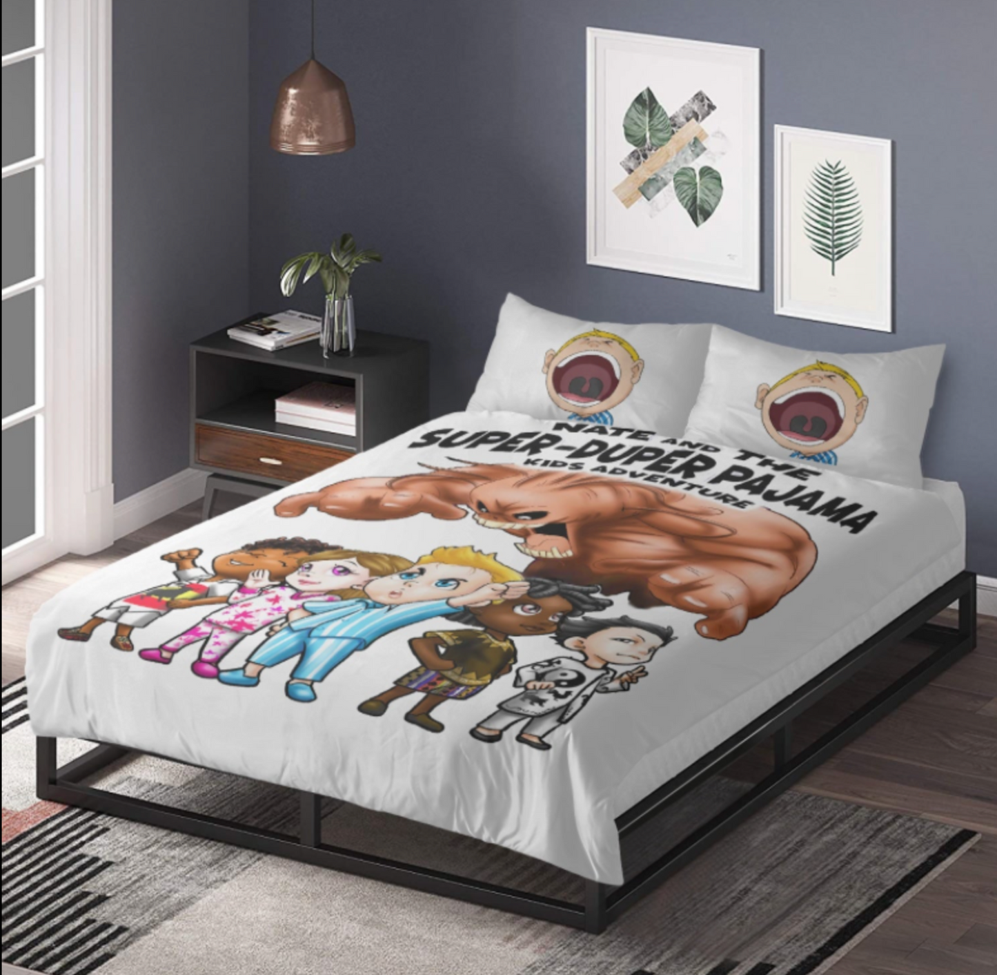 SDPKA  Book & Brave Squad Bedding | COMFORTER, DUVET, 2 PILLOW CASES