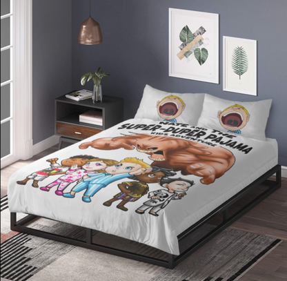 SDPKA  Book & Brave Squad Bedding | COMFORTER, DUVET, 2 PILLOW CASES