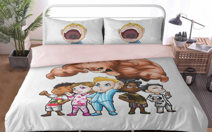 SDPKA  Book & Brave Squad Bedding | COMFORTER, DUVET, 2 PILLOW CASES
