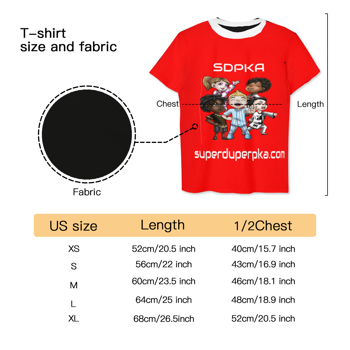 SDPKA T SHIRT EVERYBODY RED