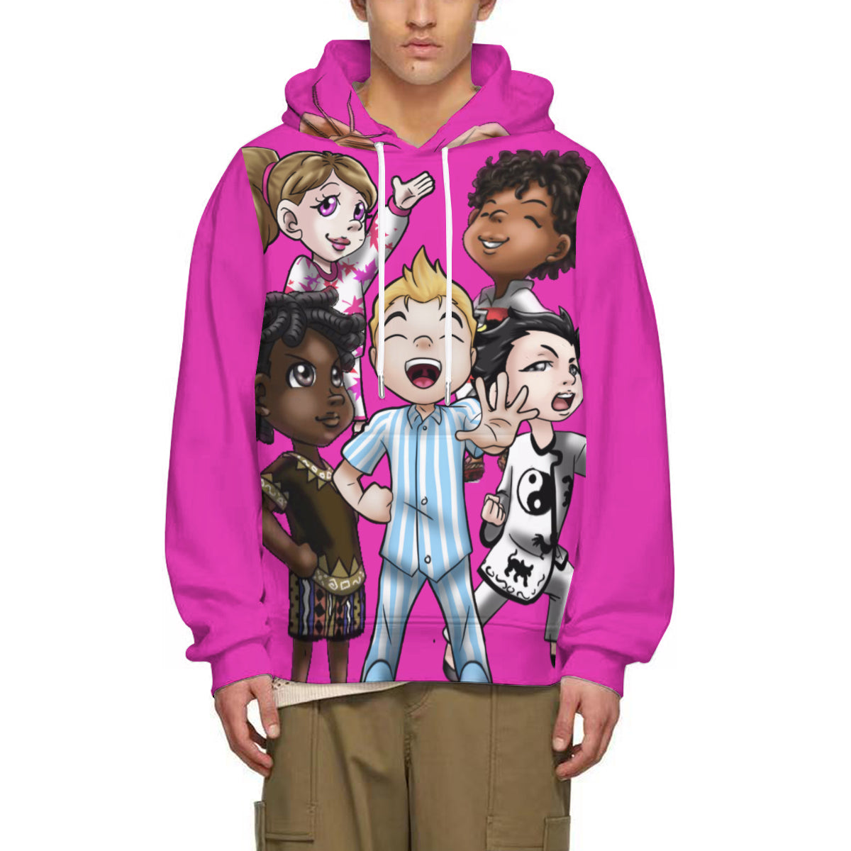 SDPKA ADULT GANGINIT HOODIE HOT PINK