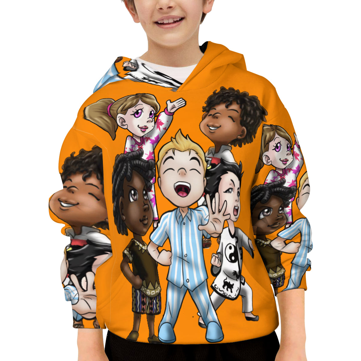 SDPKA  KIDS GANGIN' IT HOODIE ORANGE