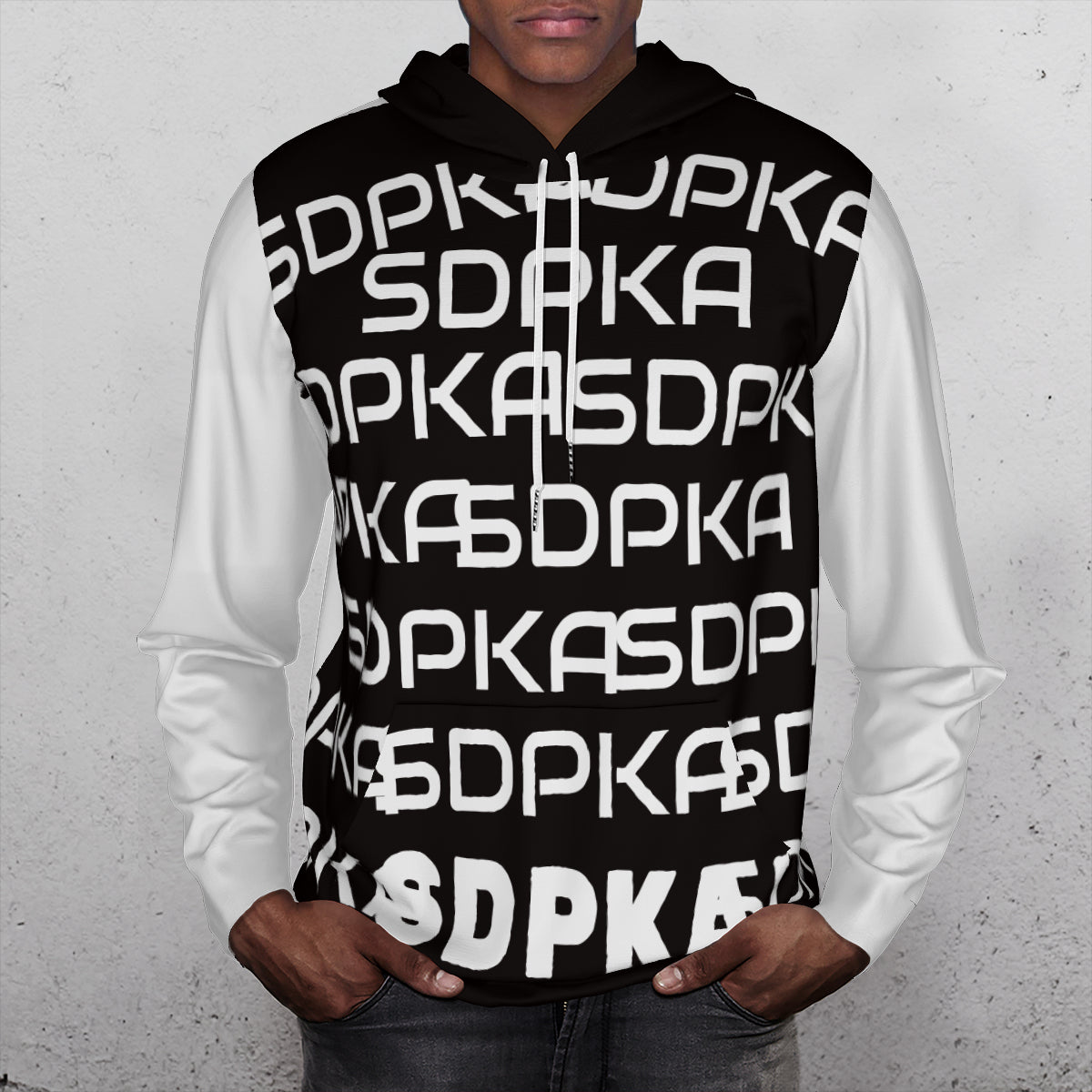 SDPKA B & W ADULT COTTON UNISEX HOODIE