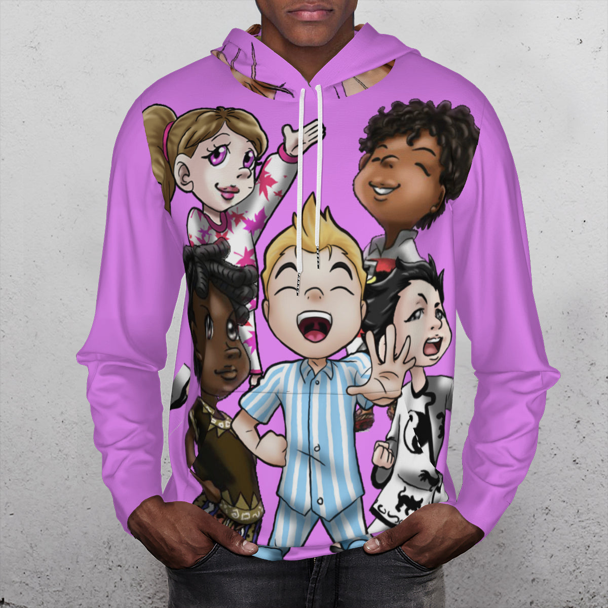 SDPKA ADULT GANGINIT HOODIE LT PINK